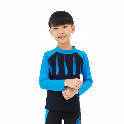 Arena Junior UV L/S Swim Top-AUV23385-BKTU
